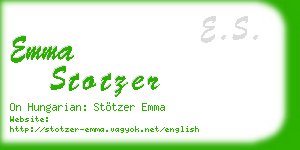 emma stotzer business card